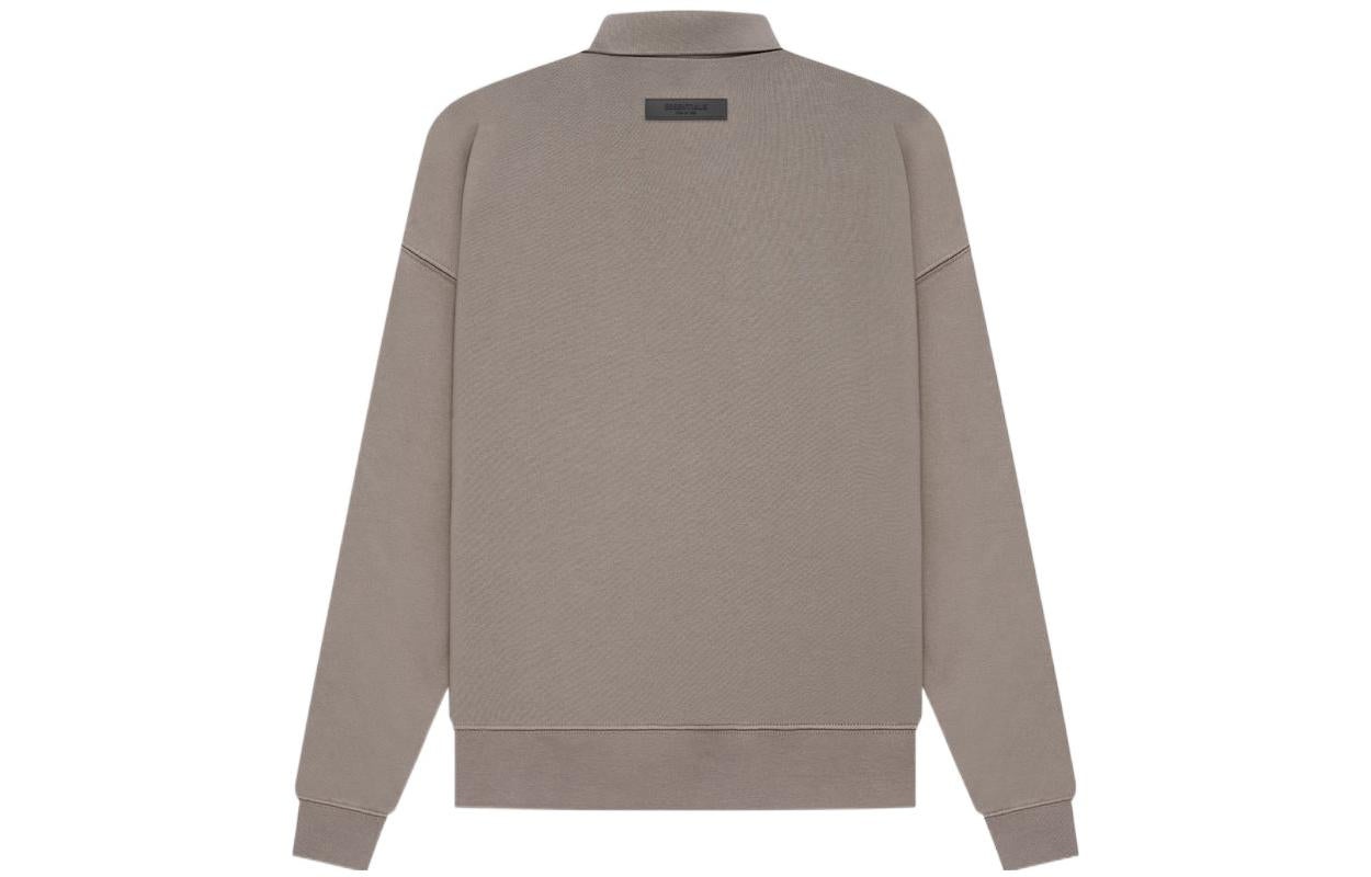 Fear of God Essentials SS22 Long Sleeve Polo Desert Taupe FOG-SS22-889 - 3