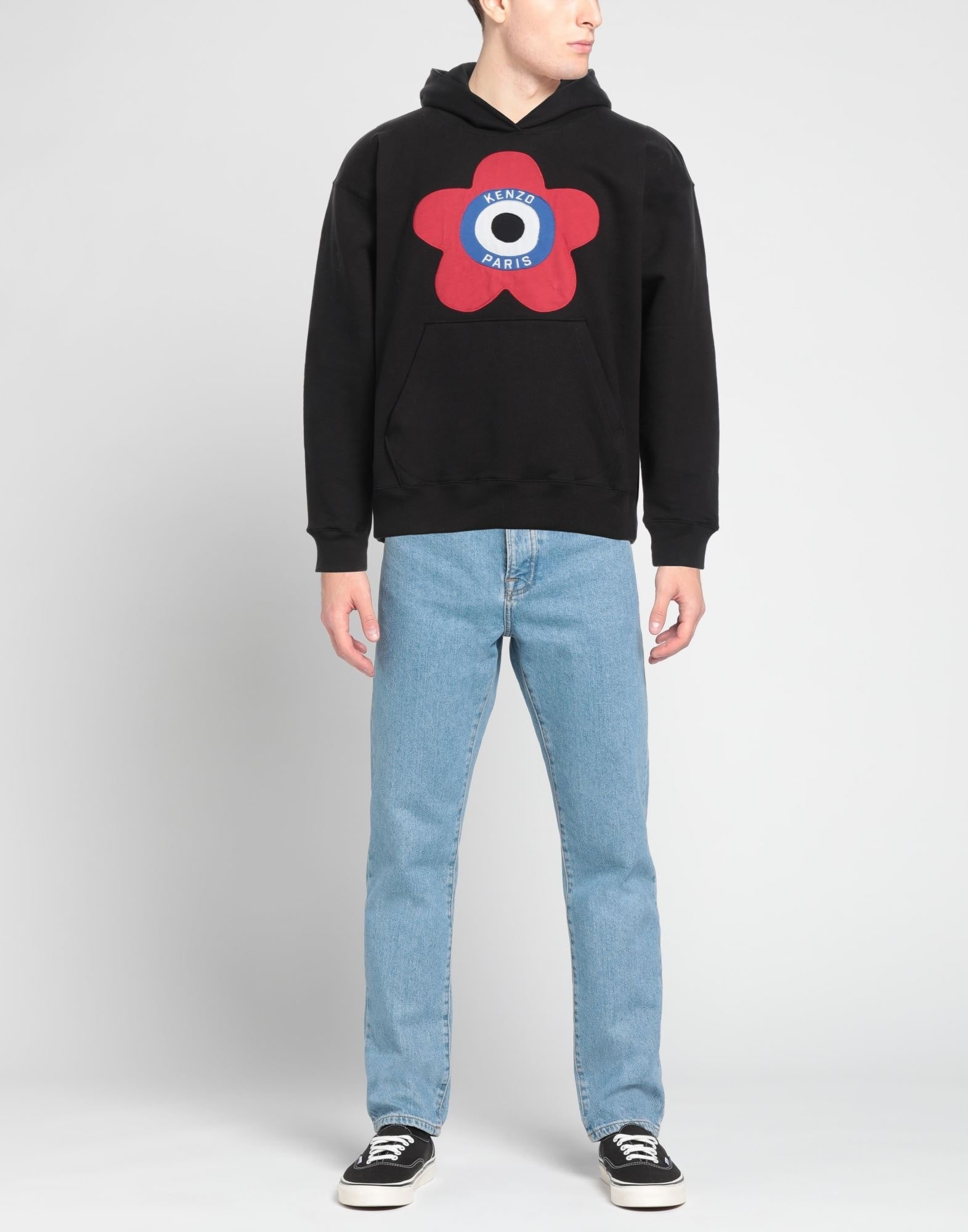 Black Men's Hooded Sweatshirt - 2