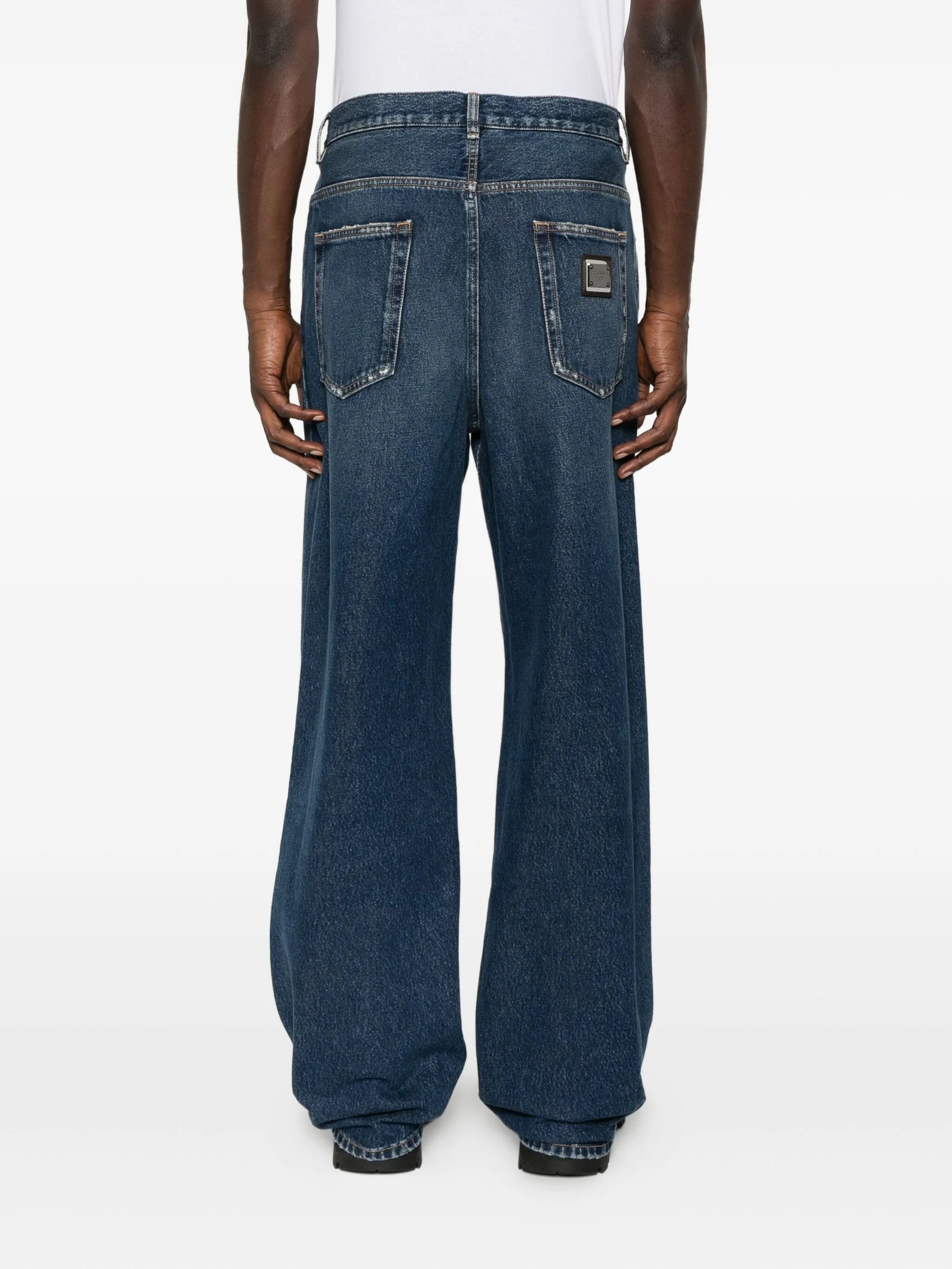 Dolce & Gabbana Distressed Straight-leg Jeans - 4