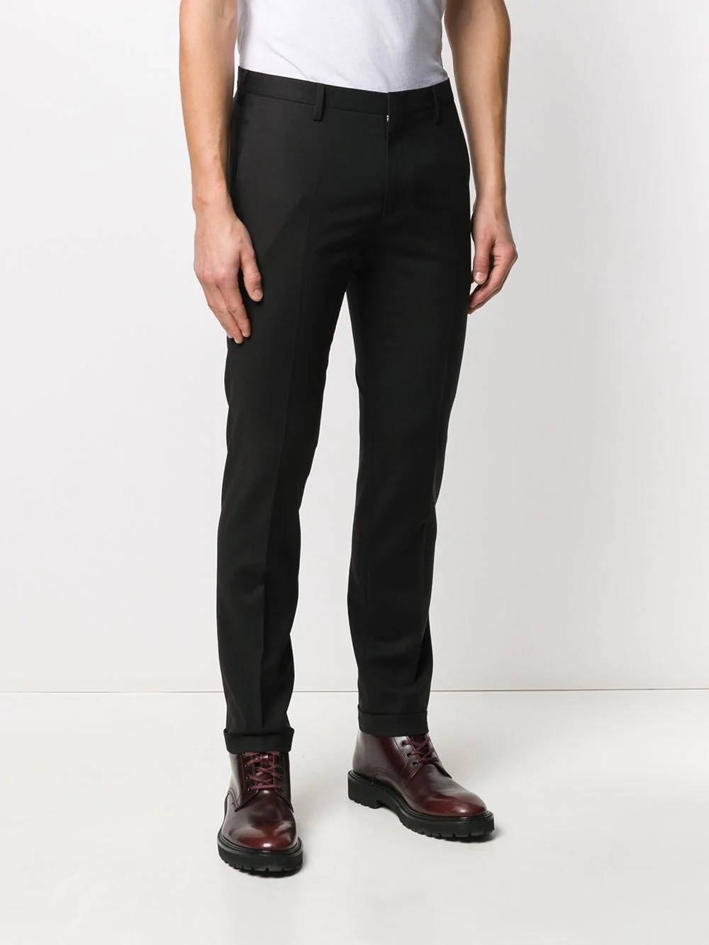 slim-fit tailored trousers - 3