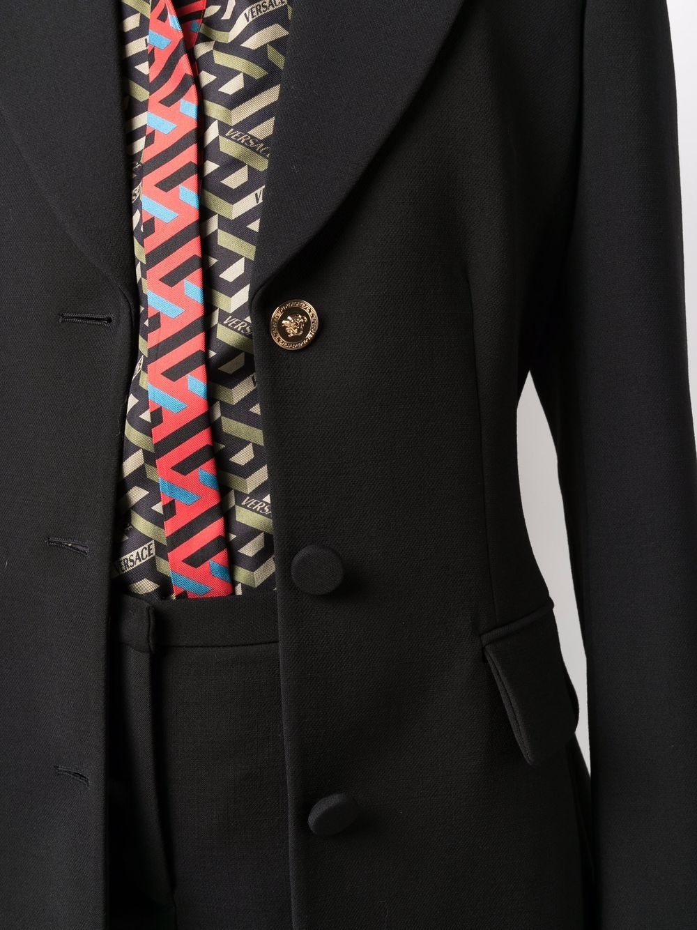 belted single-breasted blazer - 5
