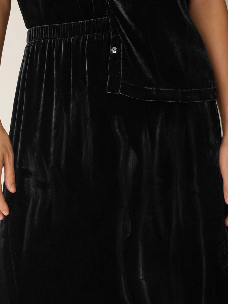 Velvet Flared Skirt 5