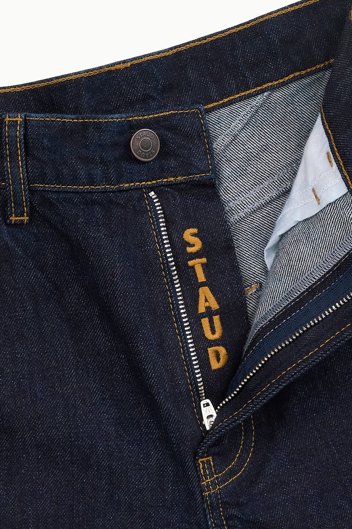 STAUD LEO HIGH RISE JEAN INDIGO - 7