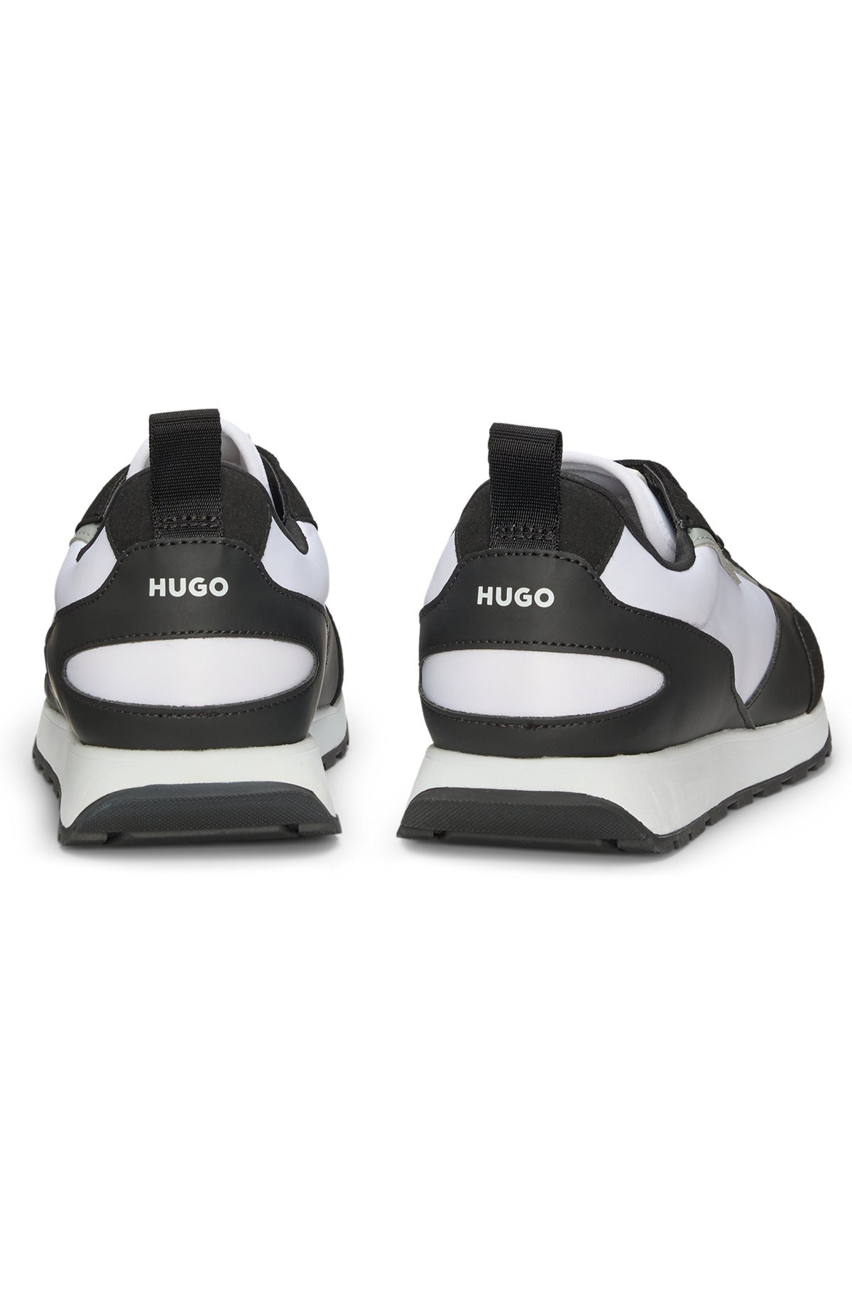 MIXED-MATERIAL TRAINERS WITH BRANDED ACCENTS - 5
