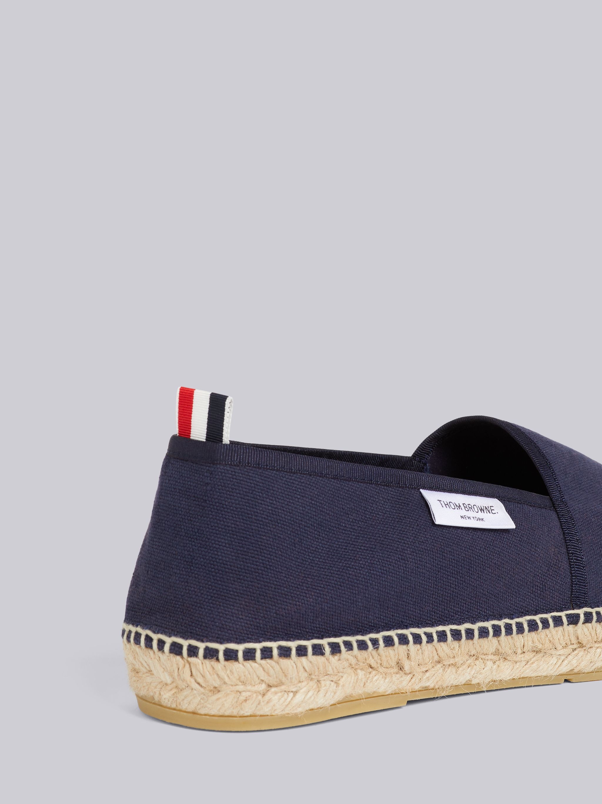 Navy Cotton Canvas Espadrille - 2