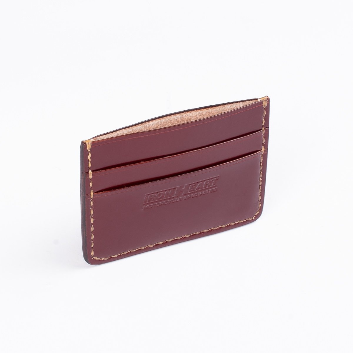 IHG-089 Shell Cordovan Card Holder - Black or Oxblood - 9