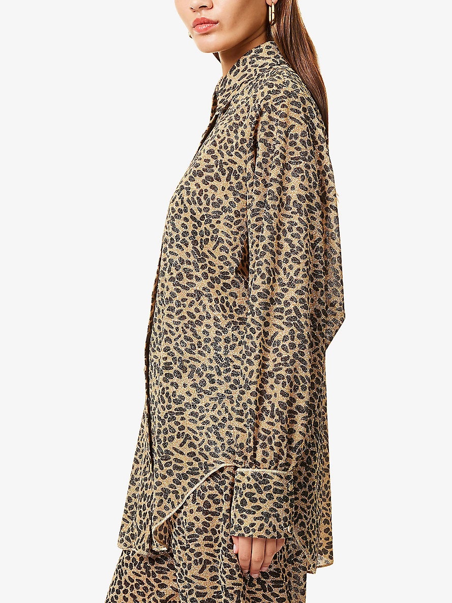 Animalier Long-Sleeve Woven Shirt - 3