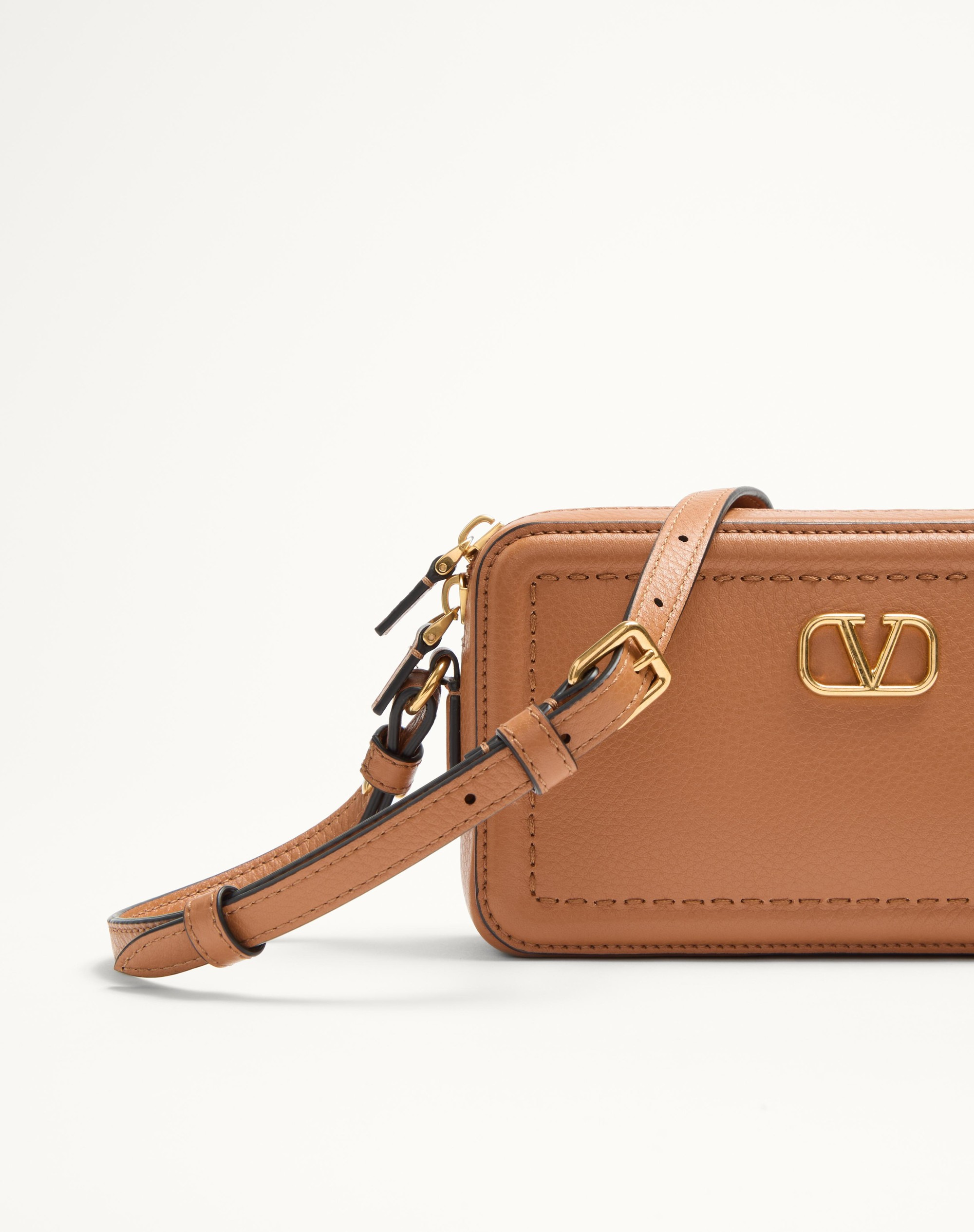 VALENTINO GARAVANI ALLTIME MINI SHOULDER BAG IN GRAINY CALFSKIN - 6