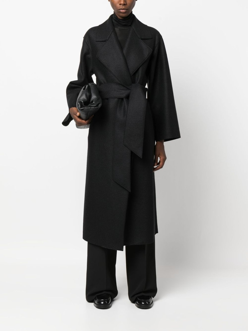 Harris Wharf London belted virgin-wool long coat outlook