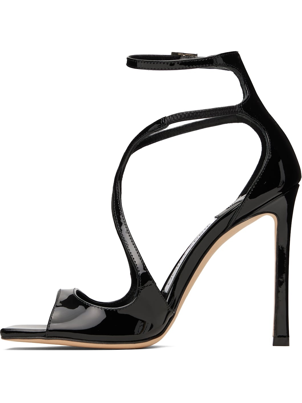 Black Azia 110 Heeled Sandals - 3