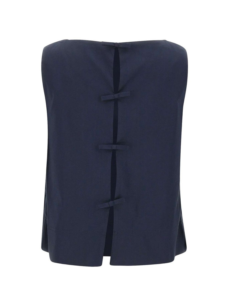 Herno boat neck bows blouse outlook