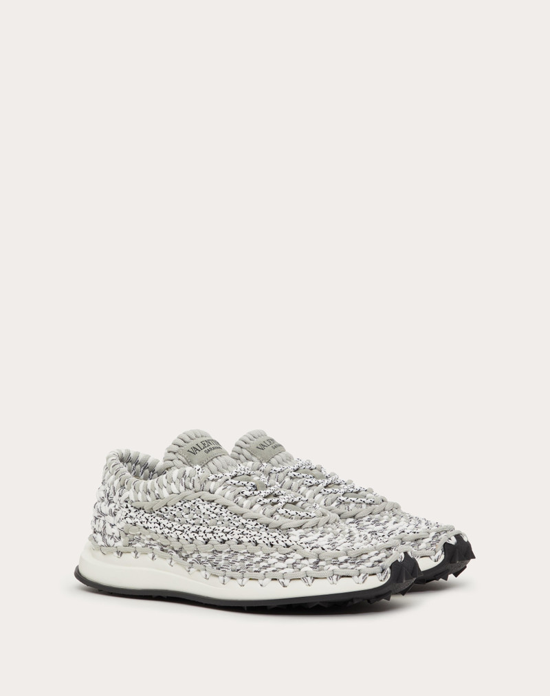 Valentino VALENTINO GARAVANI CROCHET SNEAKER IN FABRIC outlook