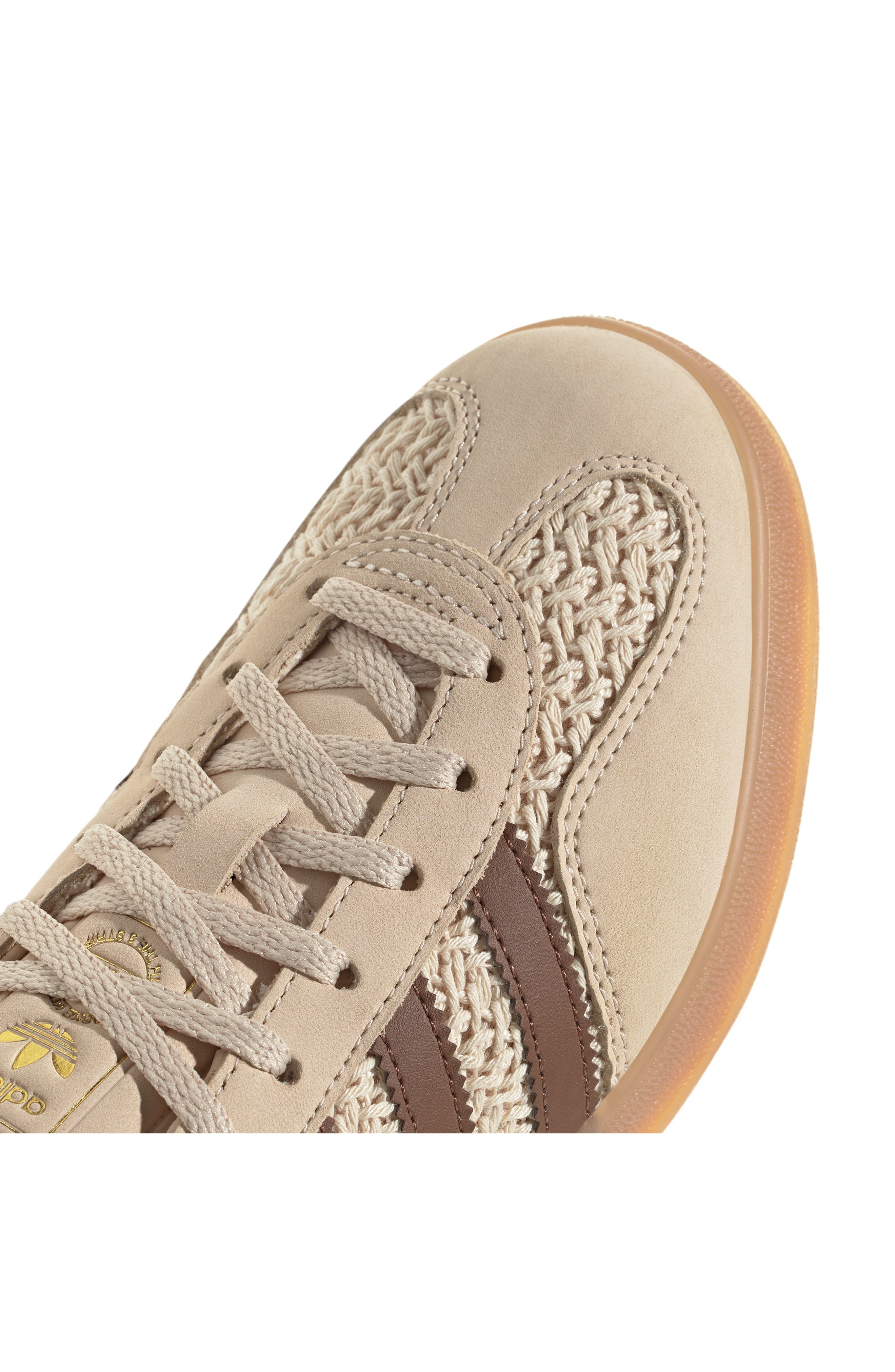 adidas Gazelle Indoor Sneaker in Sand Strata/Brown/Gum at Nordstrom - 9