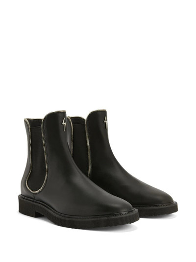 Giuseppe Zanotti zipper-lined leather boots outlook