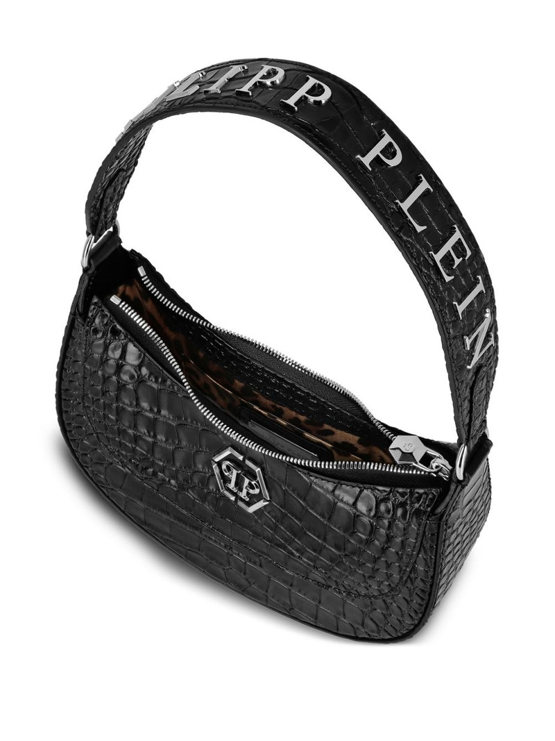 Galaxy crocodile-embossed tote bag 3