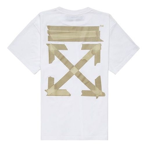 Off-White Diagonal Arrows Tape Short Sleeve OMAA038R201850020148 - 2