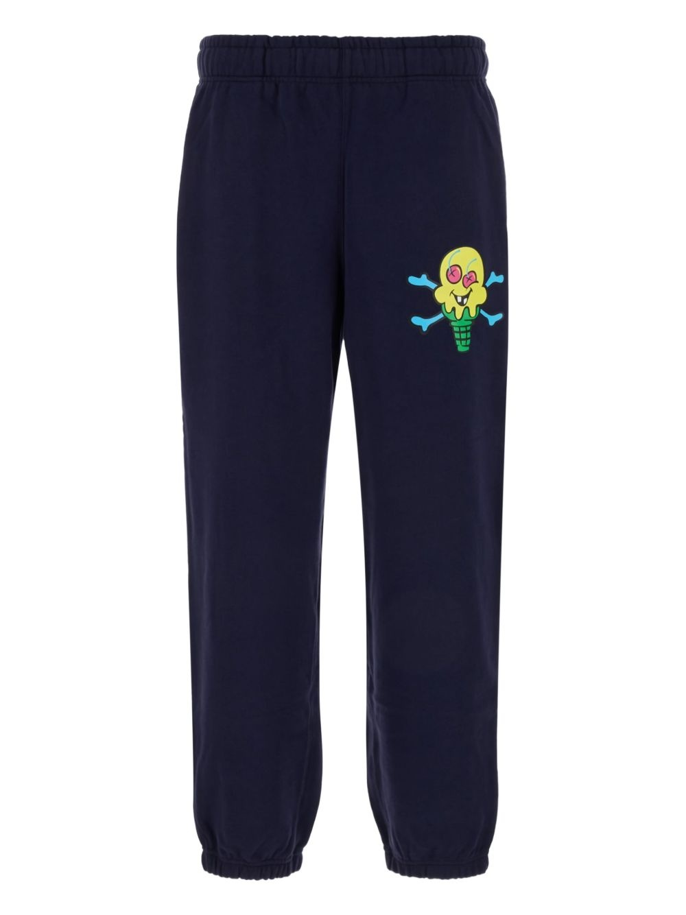 graphic-print cotton track pants - 1