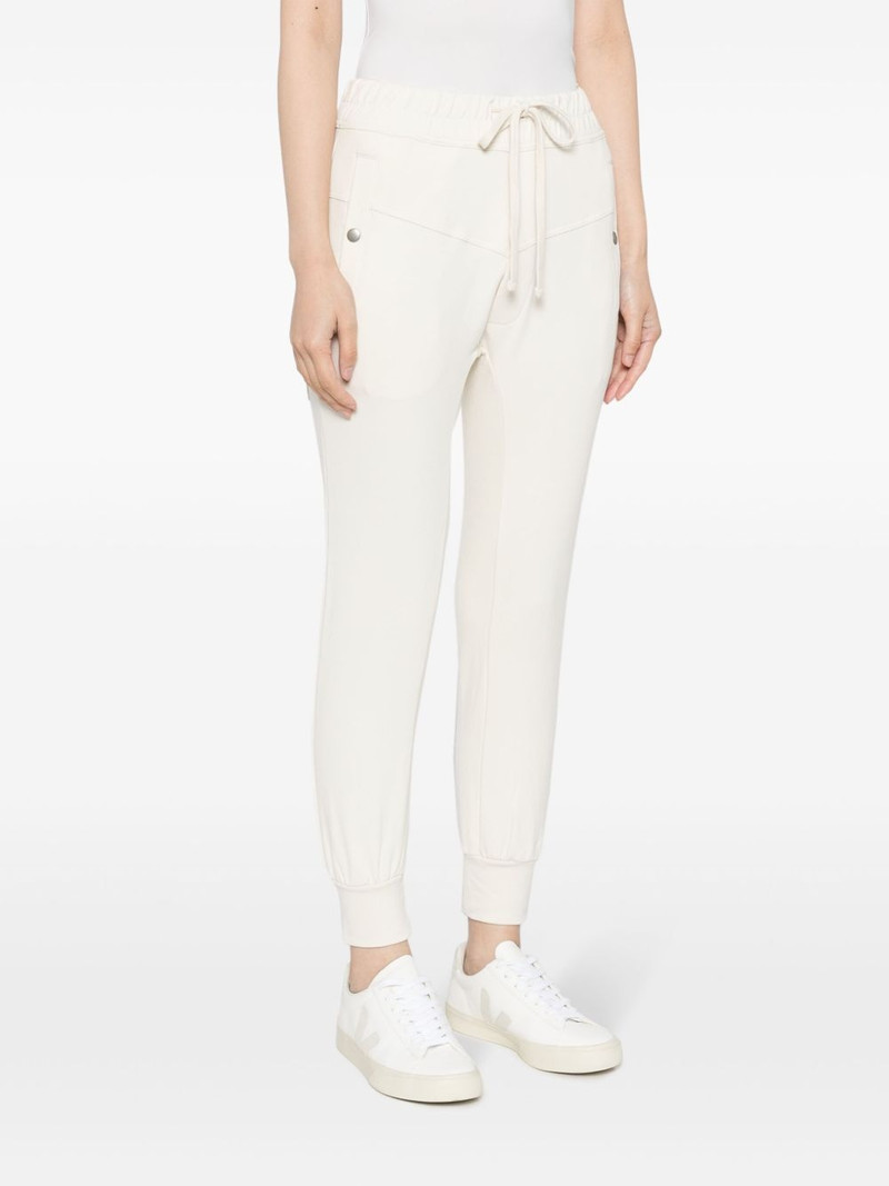 drawstring cotton-blend trousers 3