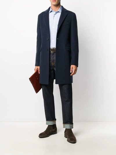 Etro single-breasted fitted coat outlook