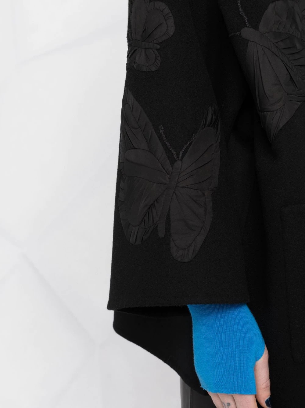 embroidered butterfly wrap jacket - 3