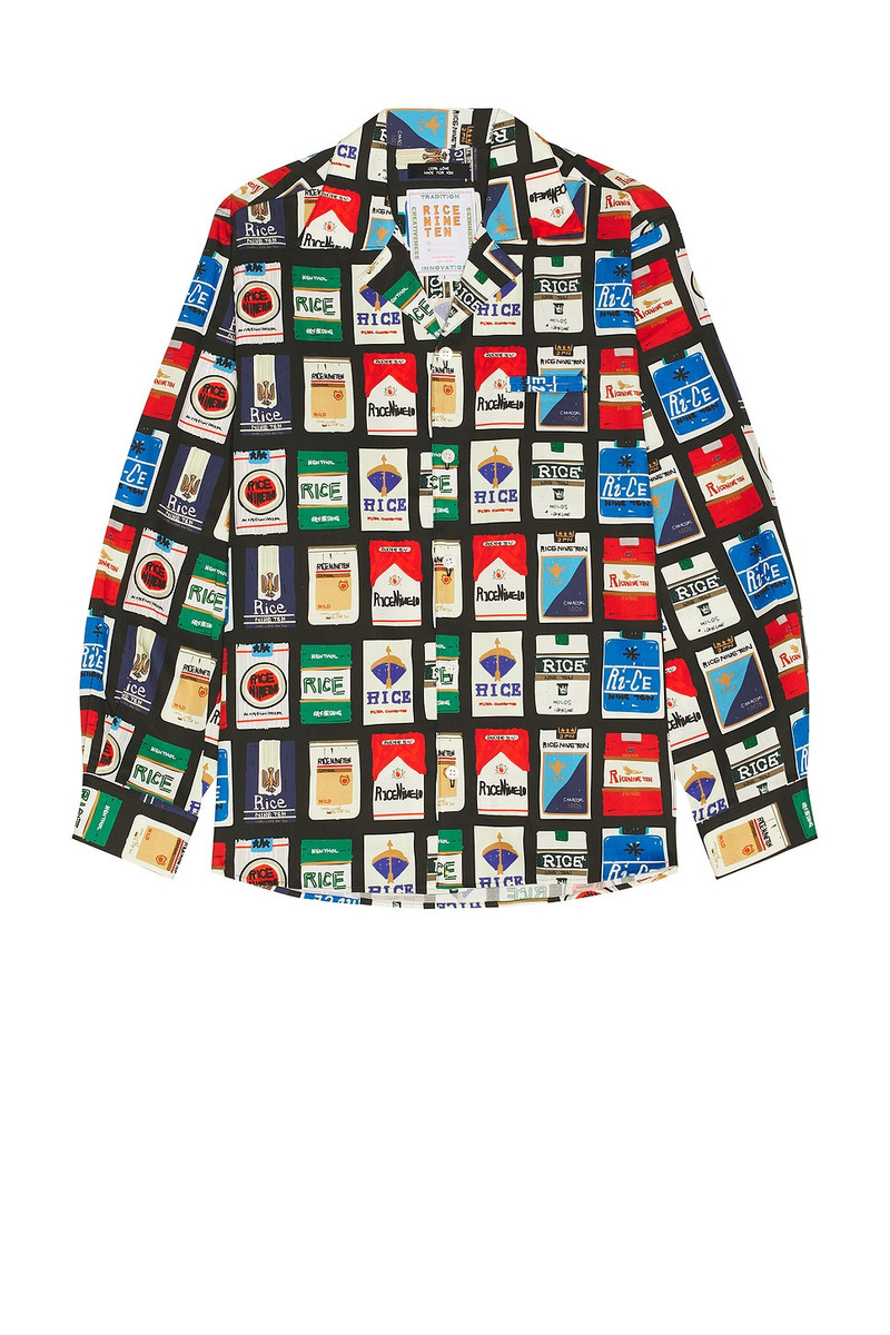 RICE NINE TEN Ciggy Open Collar Shirt outlook