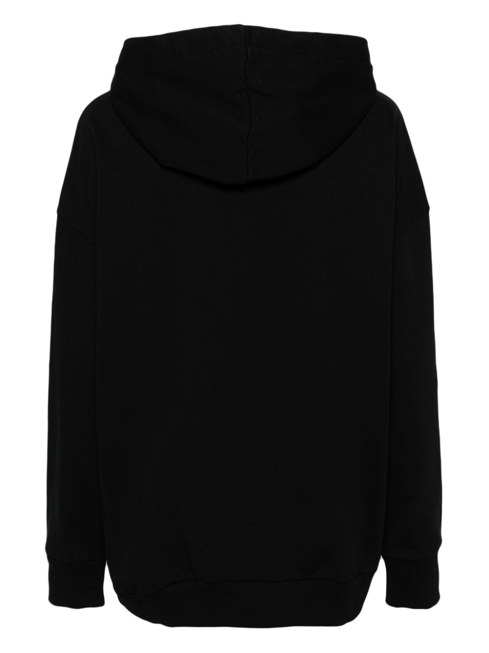 logo-embroidered cotton hoodie - 2