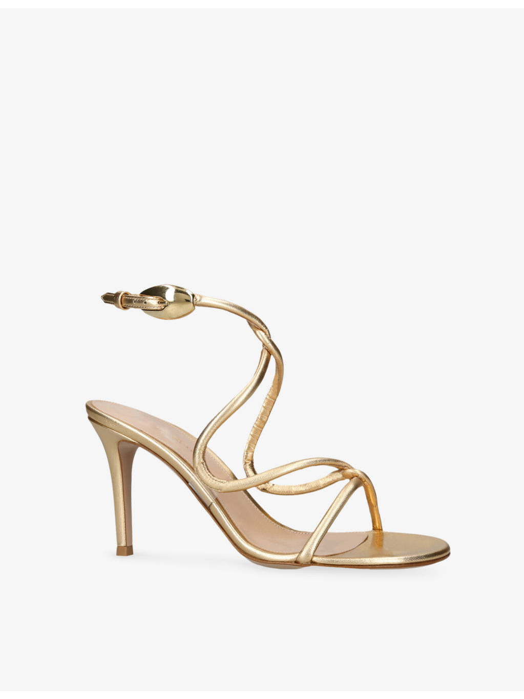 Black Mamba 85 Leather Heeled Sandals - 3