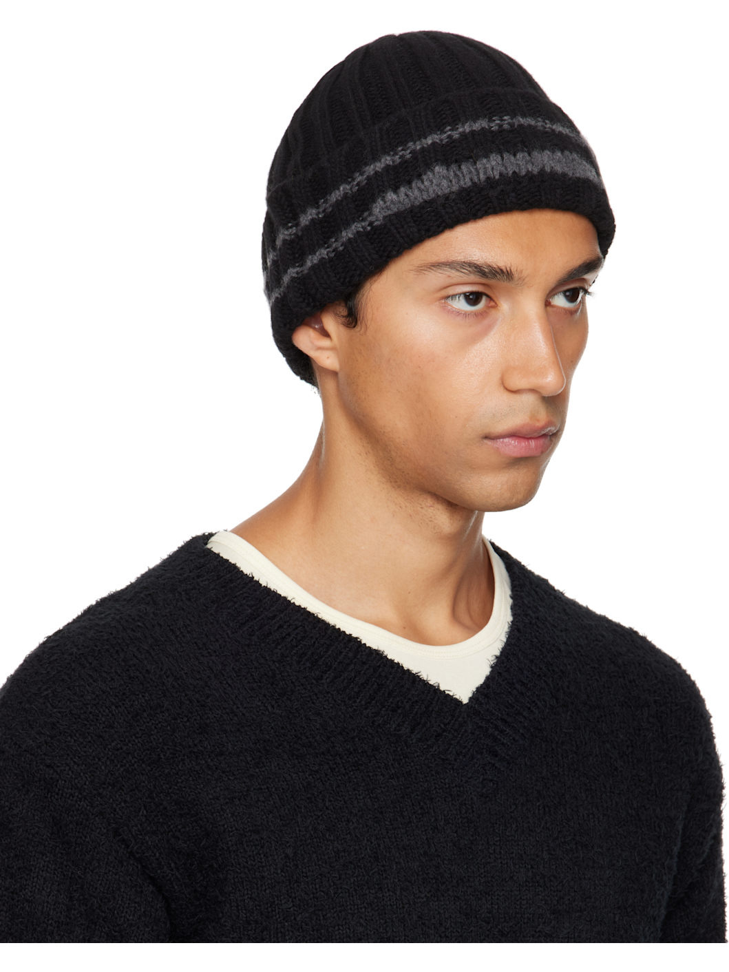 Black Court Beanie - 2