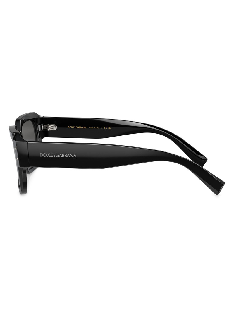 Men's 56MM Square Sunglasses - Black Dark Grey 3