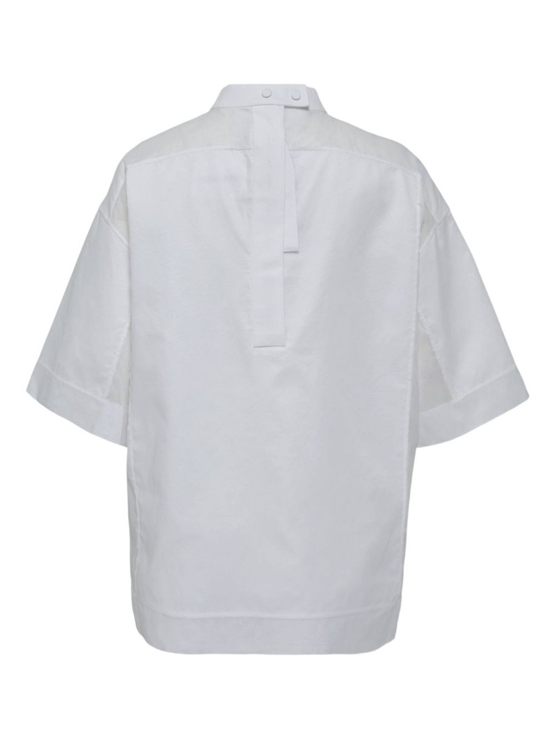 Jil Sander Organdy cotton top outlook