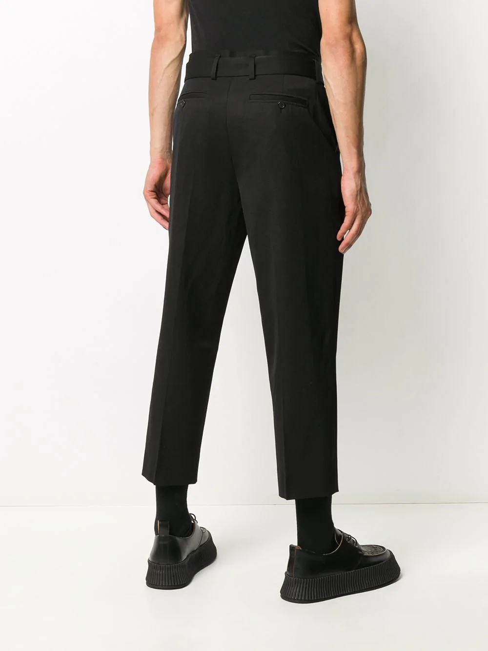 belted cropped trousers - 4