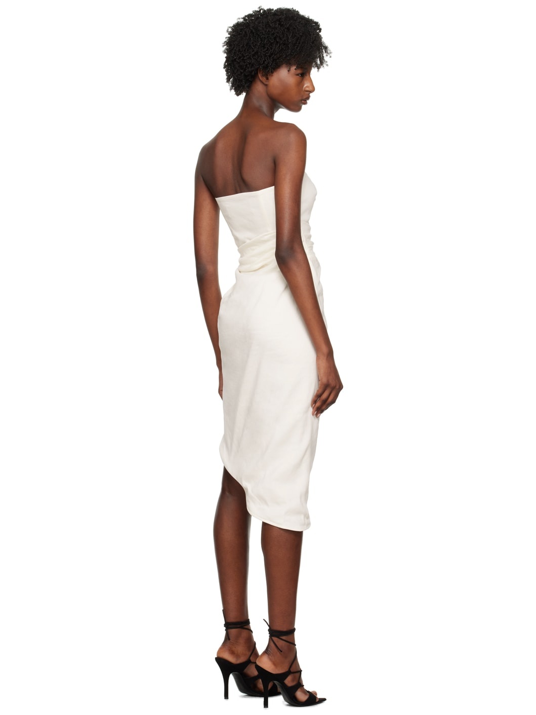 White Lica Midi Dress - 3