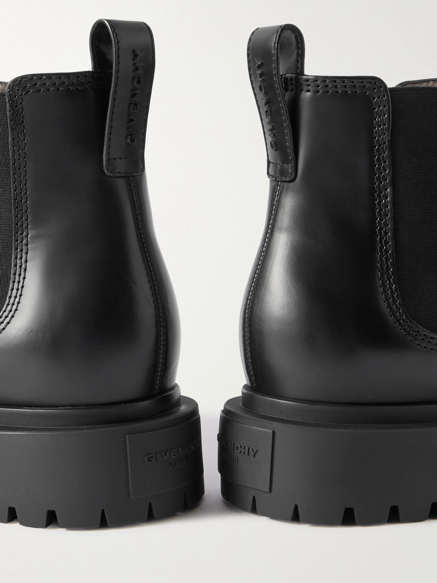Leather Chelsea Boots Black - 5