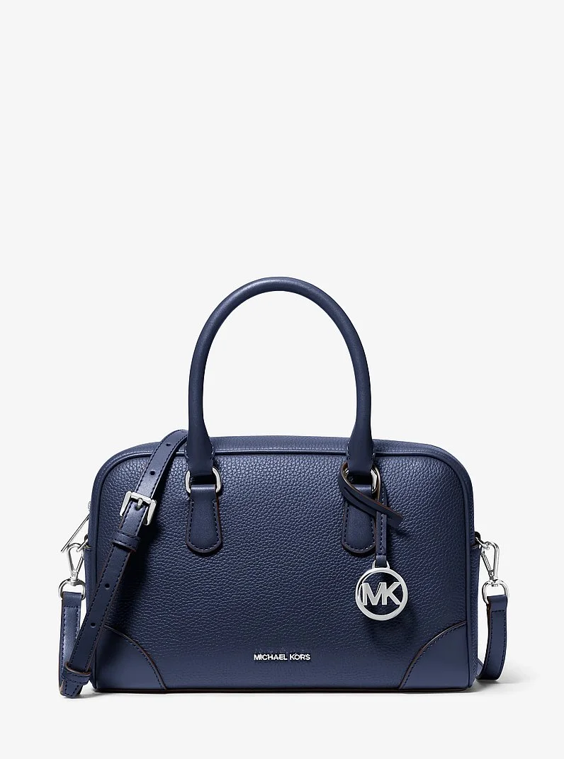 Thompson Medium Pebbled Leather Satchel - 1