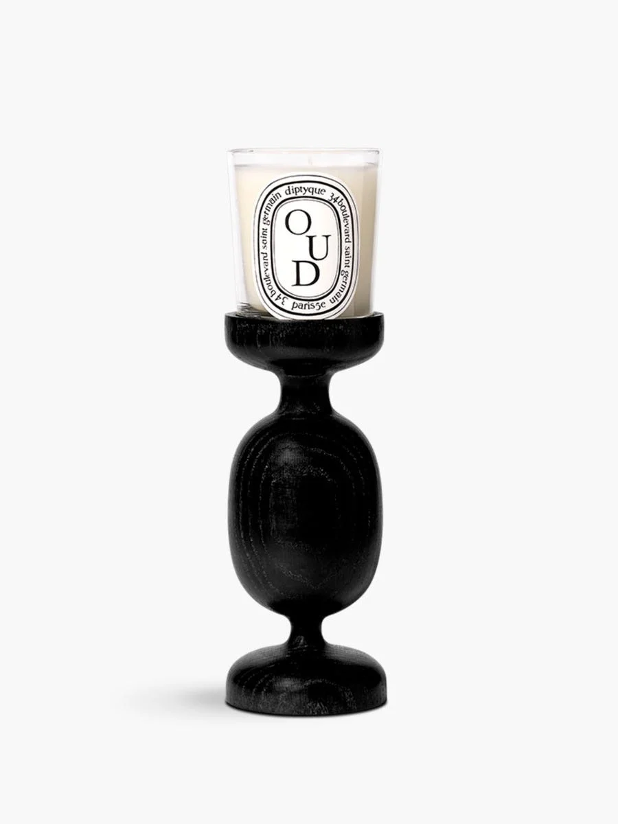 Black Column Candle Holder - For classic candles - 1