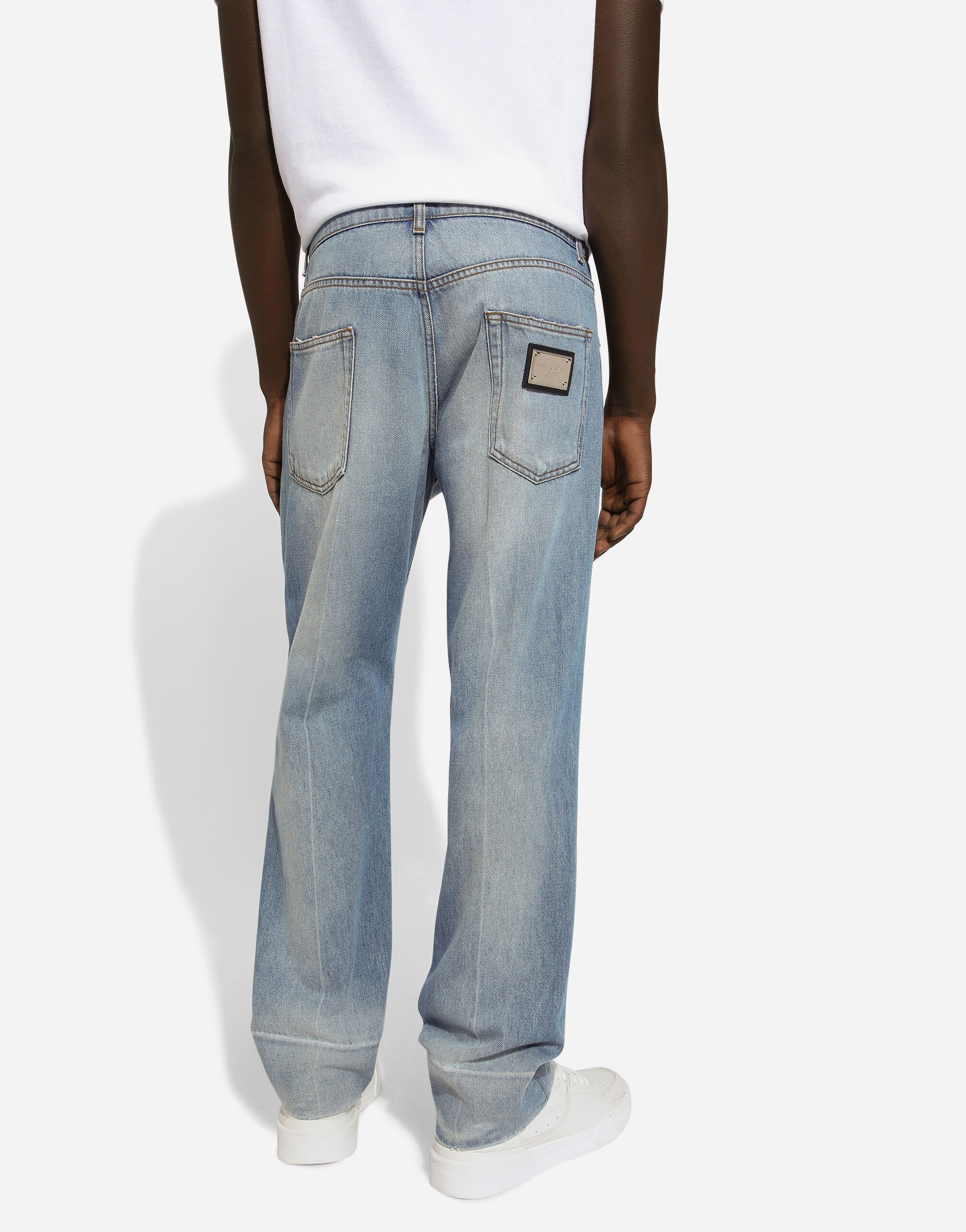 Classic blue denim jeans - 4