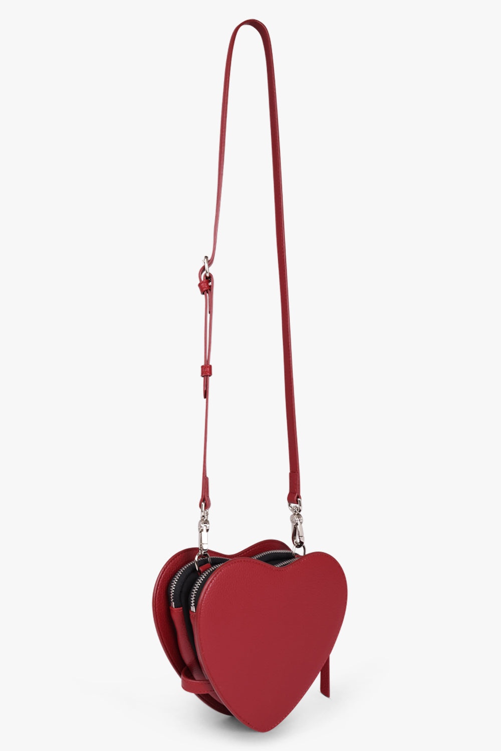 Vivienne Westwood LOUISE HEART CROSSBODY BAG | RED/SILVER