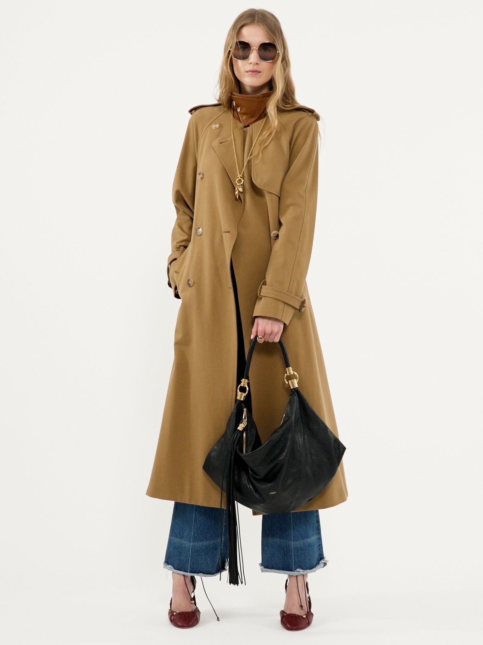 CHLOÉ FOULARD SHOULDER BAG IN GRAINED LEATHER - 4