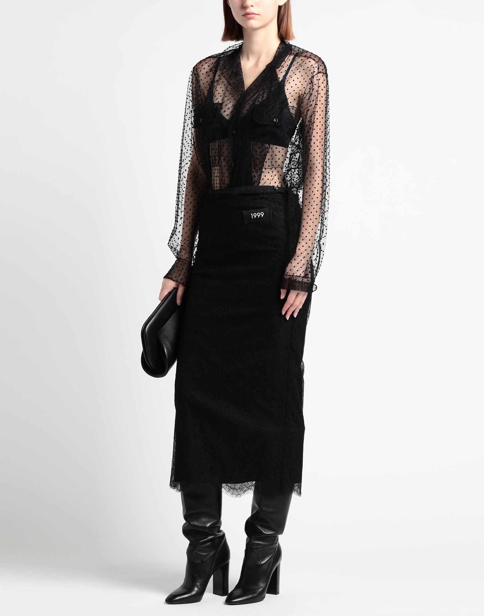Black Women's Midi Skirt - 3