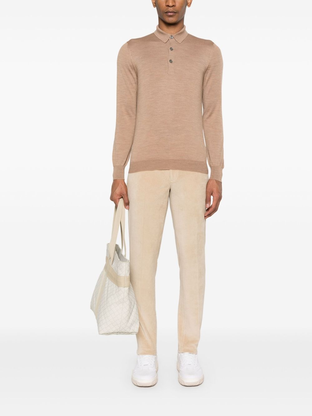 fine-knit polo shirt - 2