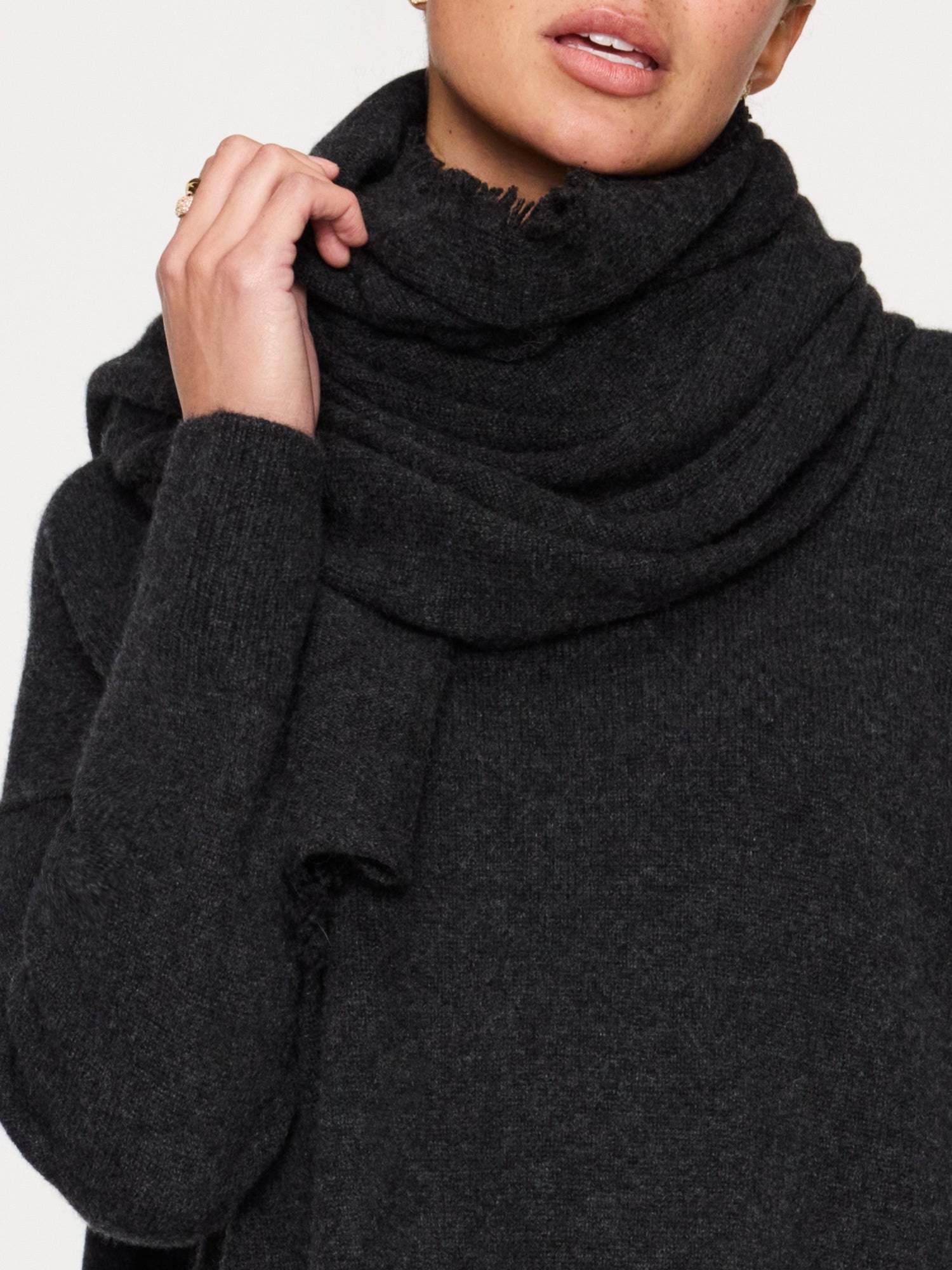 The Cashmere Fringe Wrap - 2