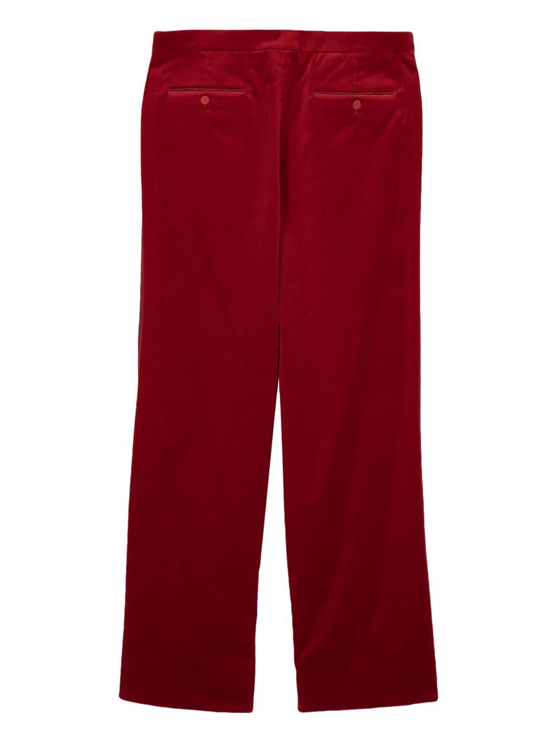 GUCCI stretch-velvet trousers outlook
