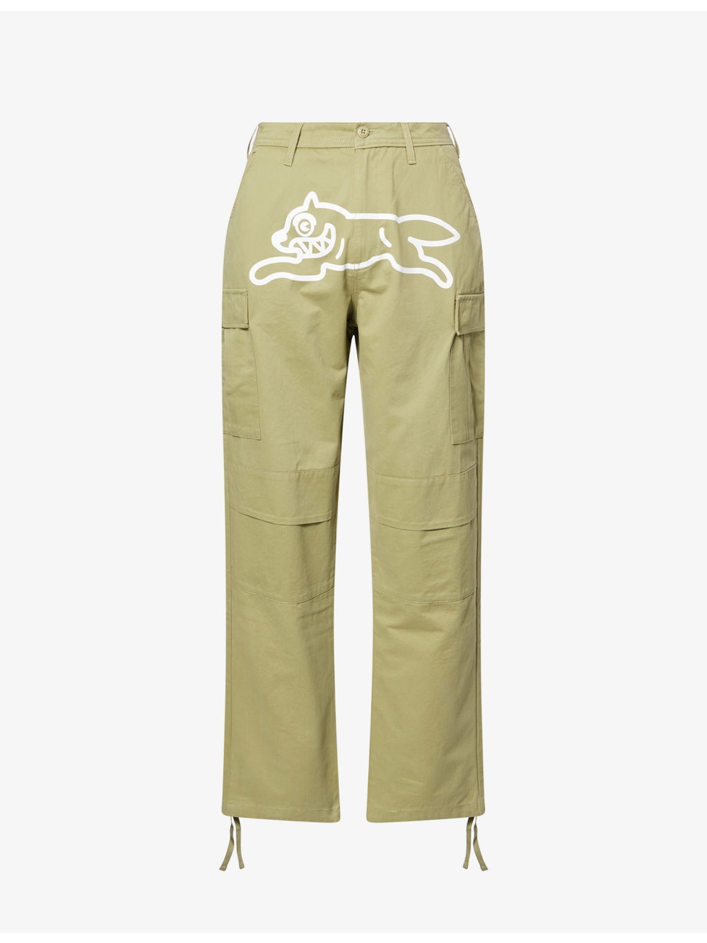 Running Dog Multi-Pockets Cotton Trousers - 1