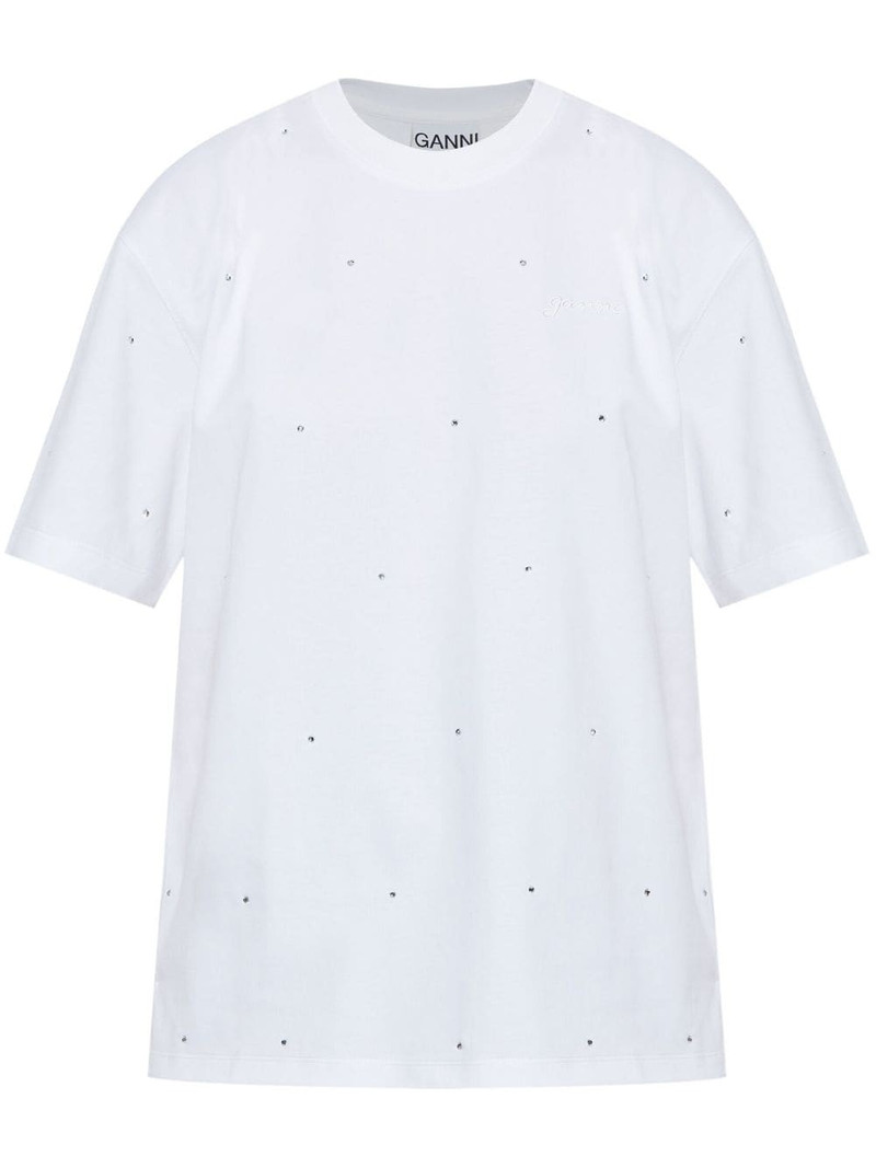 crystal-embellished T-shirt 1