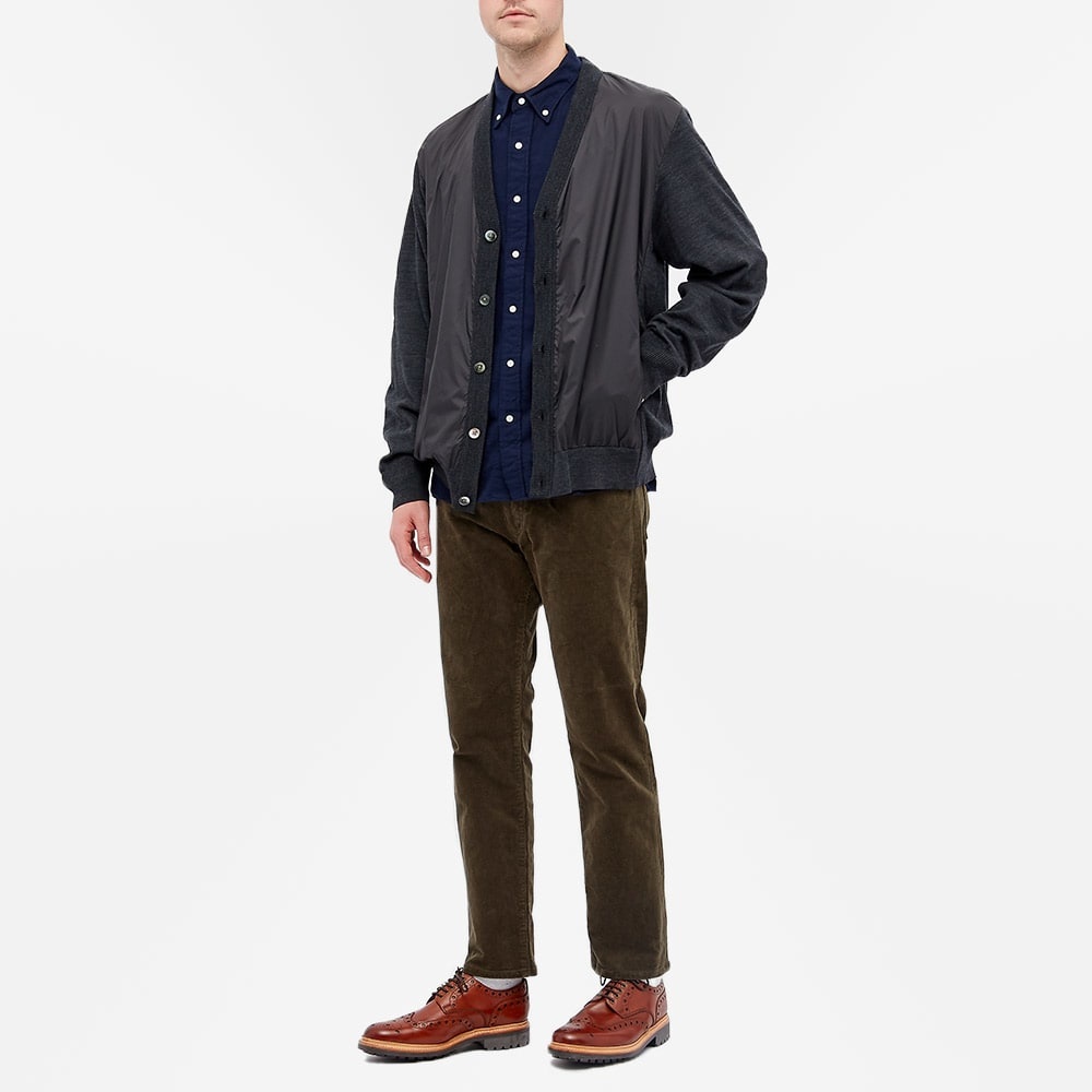 Beams Plus Button Down Solid Flannel Shirt - 5