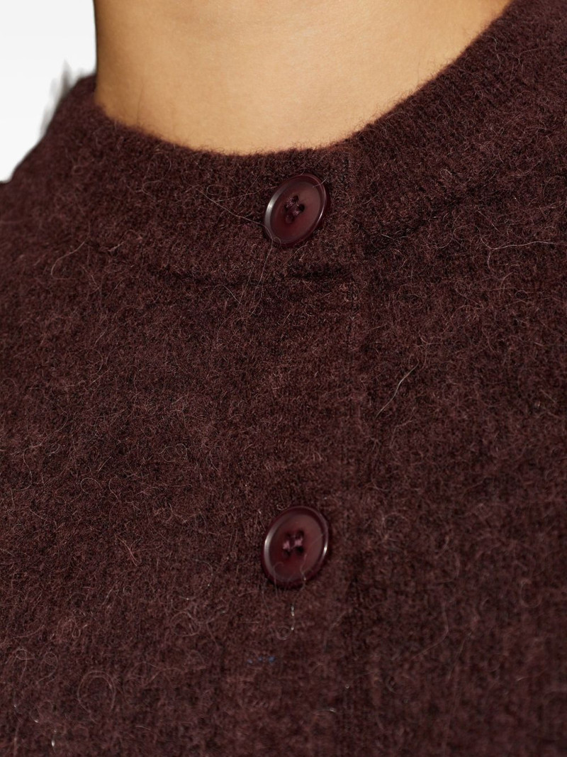 button-fastening short-sleeved cardigan 5