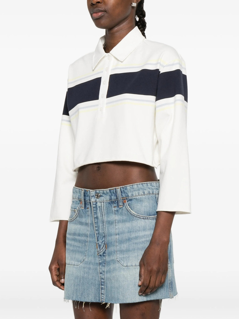 RE/DONE Re/done Stripe-detail Polo Top outlook