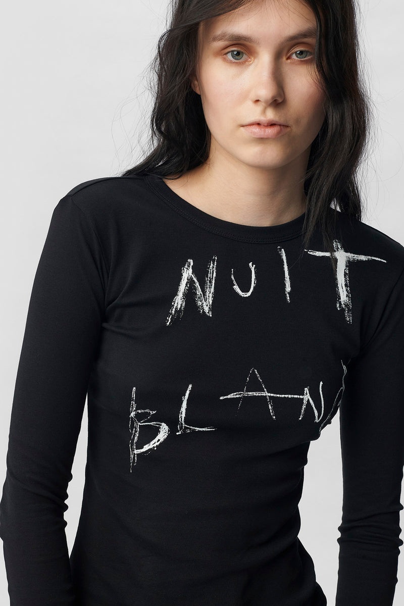 Fanie Long Sleeve T-Shirt Nuit Blanche - 5