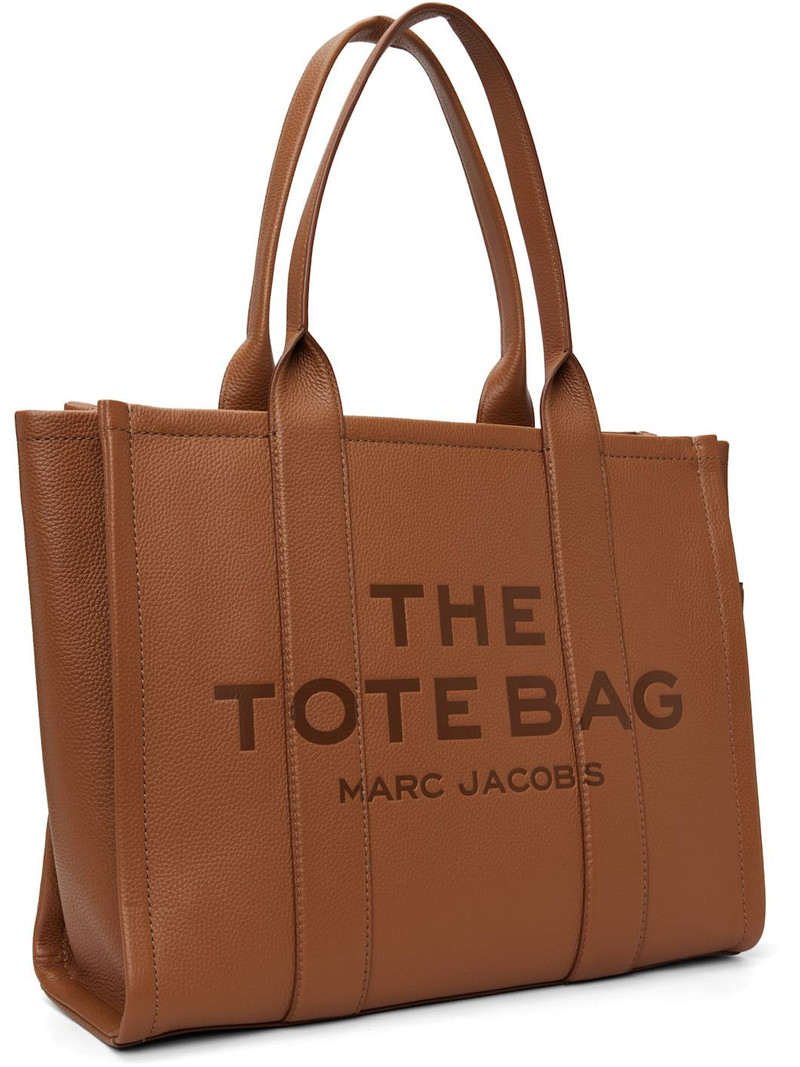 Marc Jacobs Tan 'The Leather Large' Tote outlook