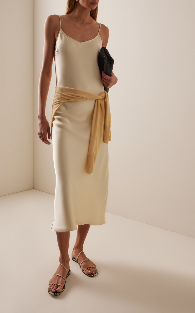 Another Tomorrow Satin Gown yellow outlook